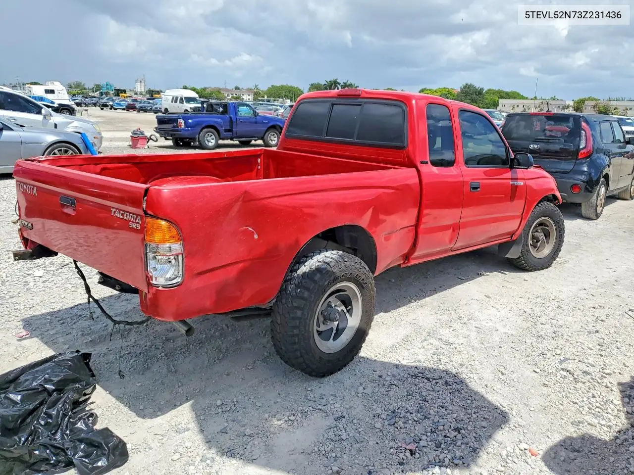 2003 Toyota Tacoma Base VIN: 5TEVL52N73Z231436 Lot: 62198226