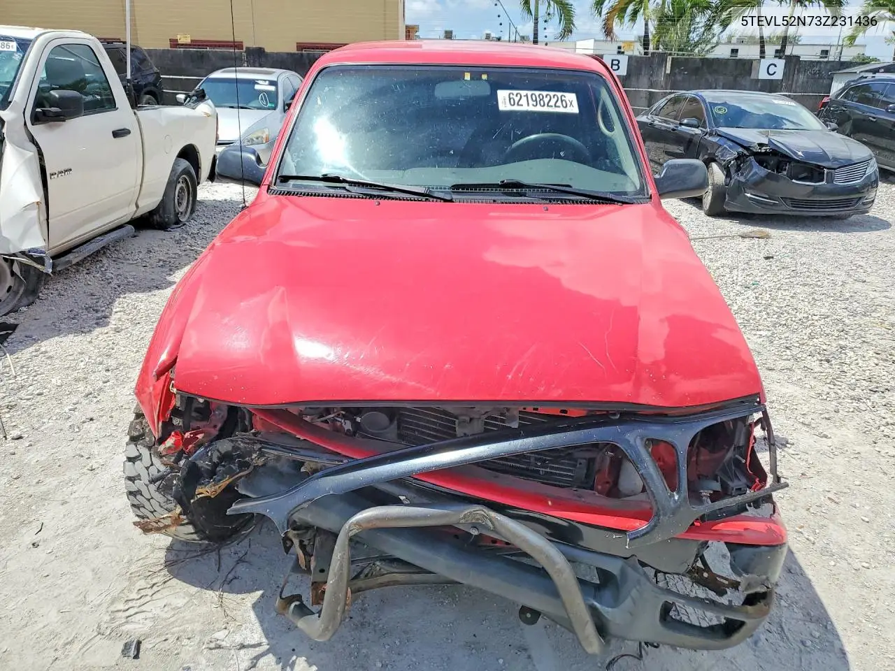 2003 Toyota Tacoma Base VIN: 5TEVL52N73Z231436 Lot: 62198226