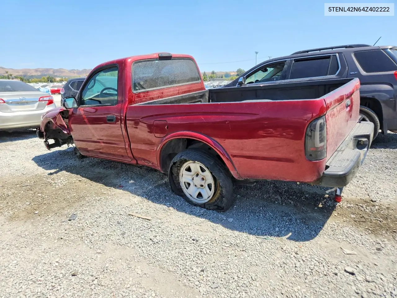 2004 Toyota Tacoma Base VIN: 5TENL42N64Z402222 Lot: 58038856
