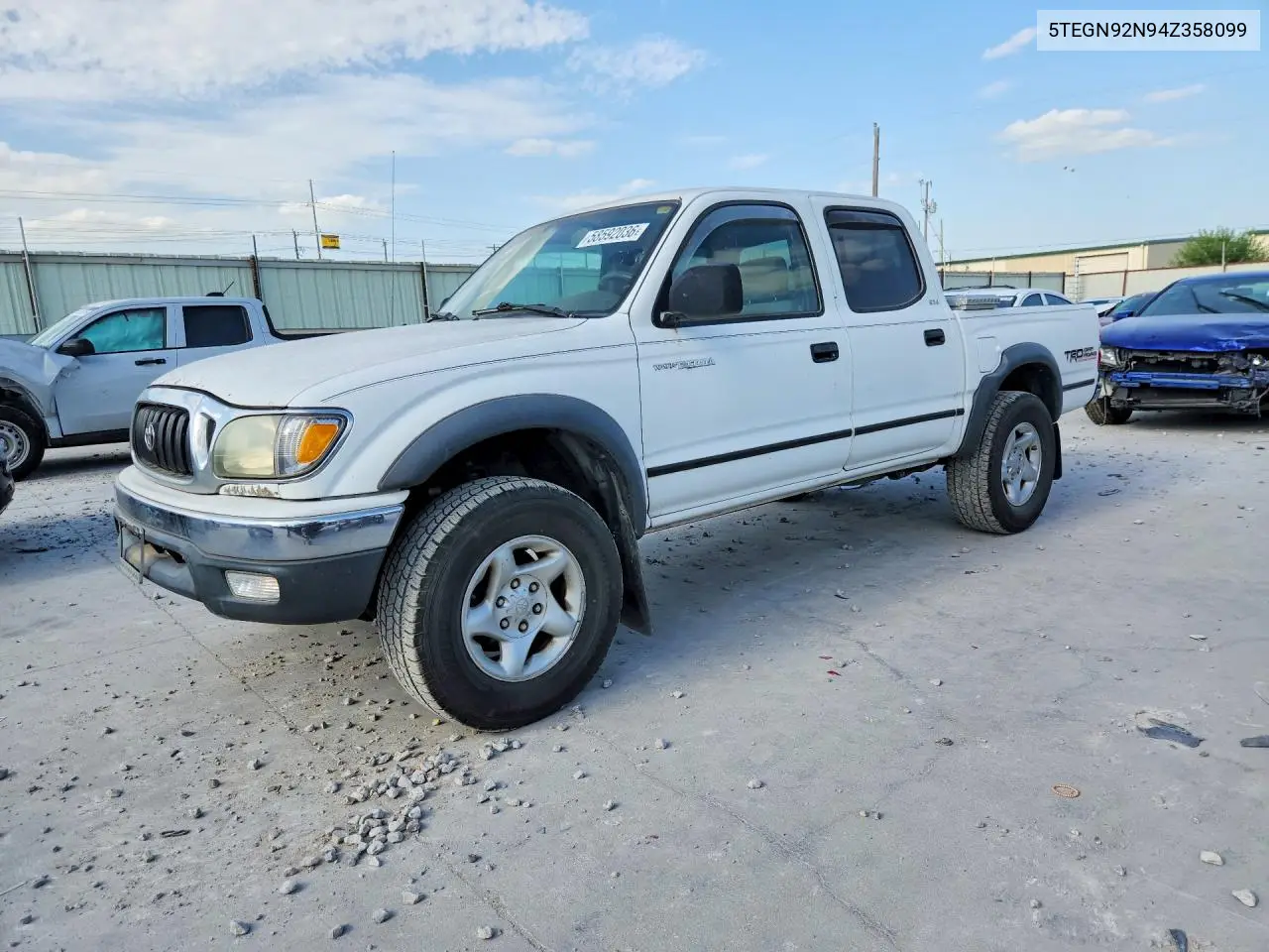 2004 Toyota Tacoma Double Cab Prerunner VIN: 5TEGN92N94Z358099 Lot: 58592036