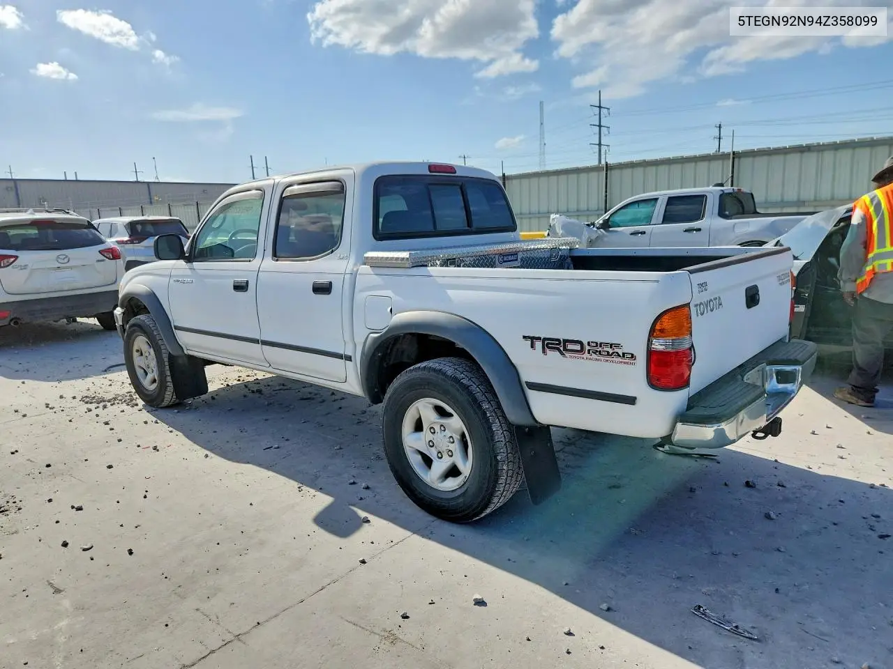 2004 Toyota Tacoma Double Cab Prerunner VIN: 5TEGN92N94Z358099 Lot: 58592036