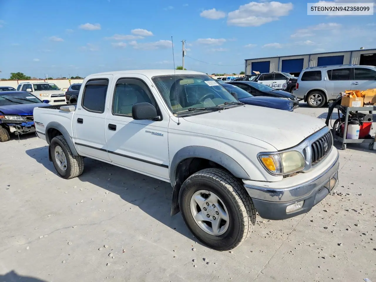 2004 Toyota Tacoma Double Cab Prerunner VIN: 5TEGN92N94Z358099 Lot: 58592036