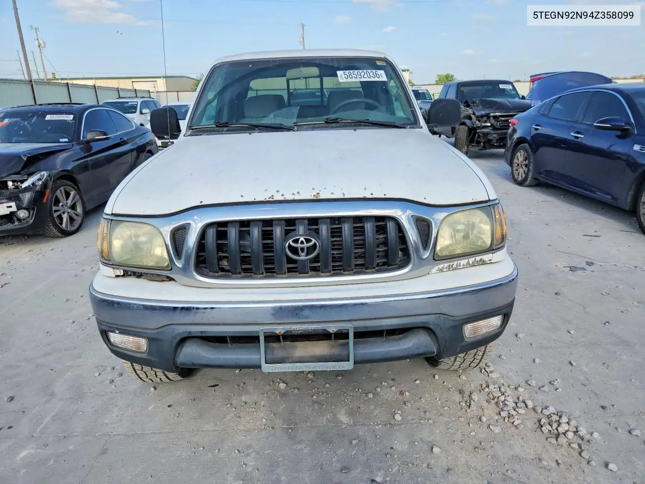 2004 Toyota Tacoma Double Cab Prerunner VIN: 5TEGN92N94Z358099 Lot: 58592036