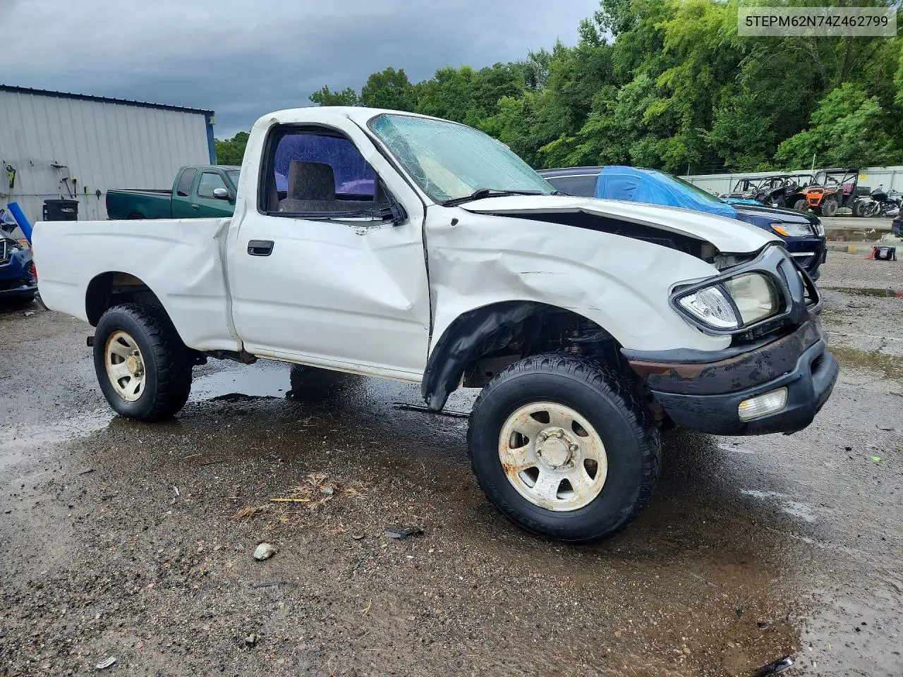 2004 Toyota Tacoma Base VIN: 5TEPM62N74Z462799 Lot: 59994586