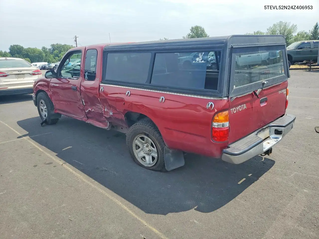 2004 Toyota Tacoma Xtracab VIN: 5TEVL52N24Z406953 Lot: 61790206