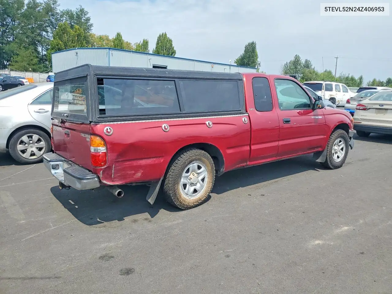 2004 Toyota Tacoma Xtracab VIN: 5TEVL52N24Z406953 Lot: 61790206