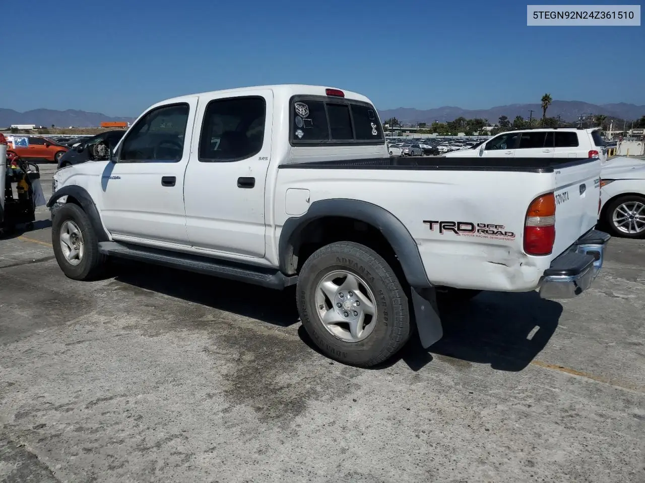 5TEGN92N24Z361510 2004 Toyota Tacoma Double Cab Prerunner