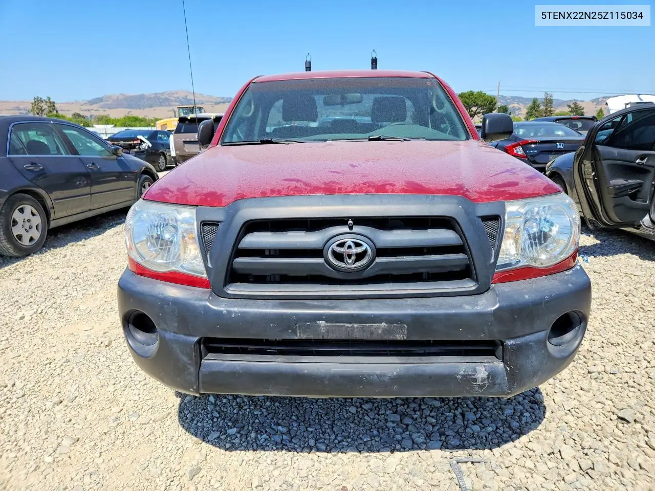 2005 Toyota Tacoma Base VIN: 5TENX22N25Z115034 Lot: 57780806