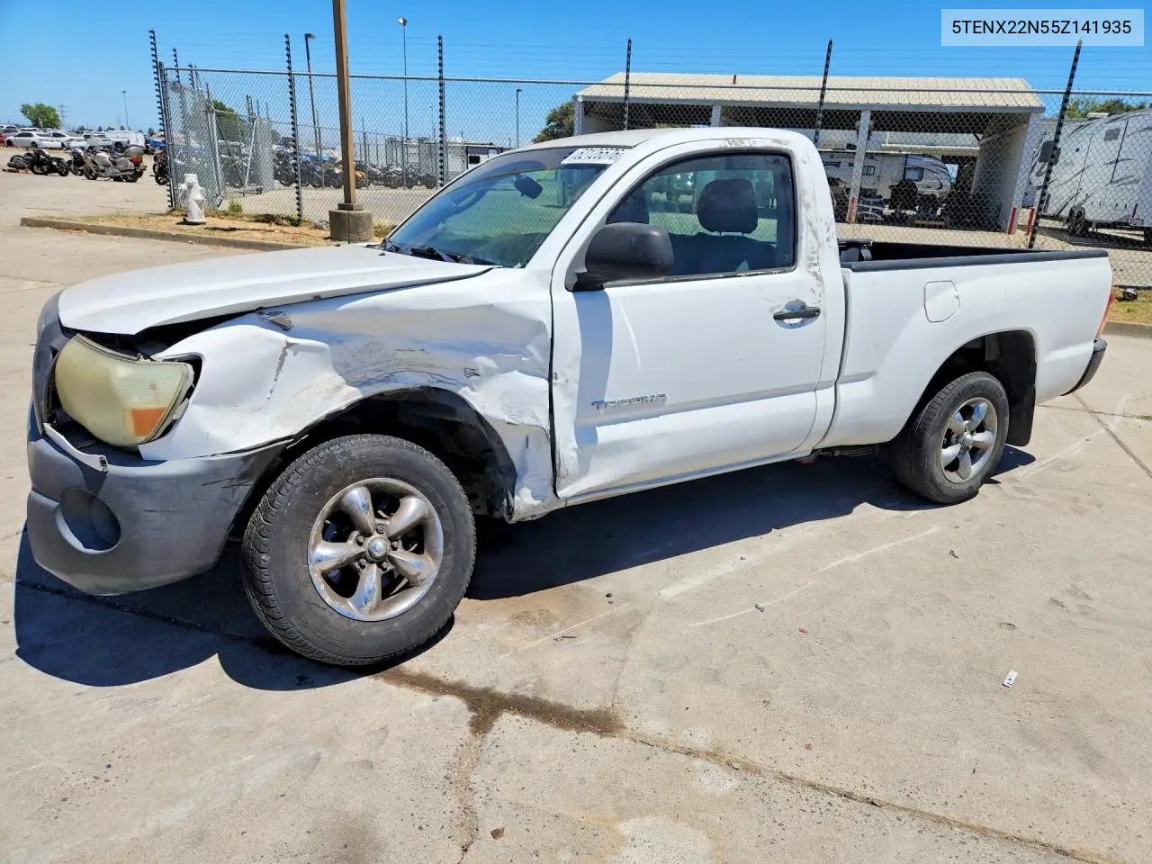 2005 Toyota Tacoma Base VIN: 5TENX22N55Z141935 Lot: 62126576
