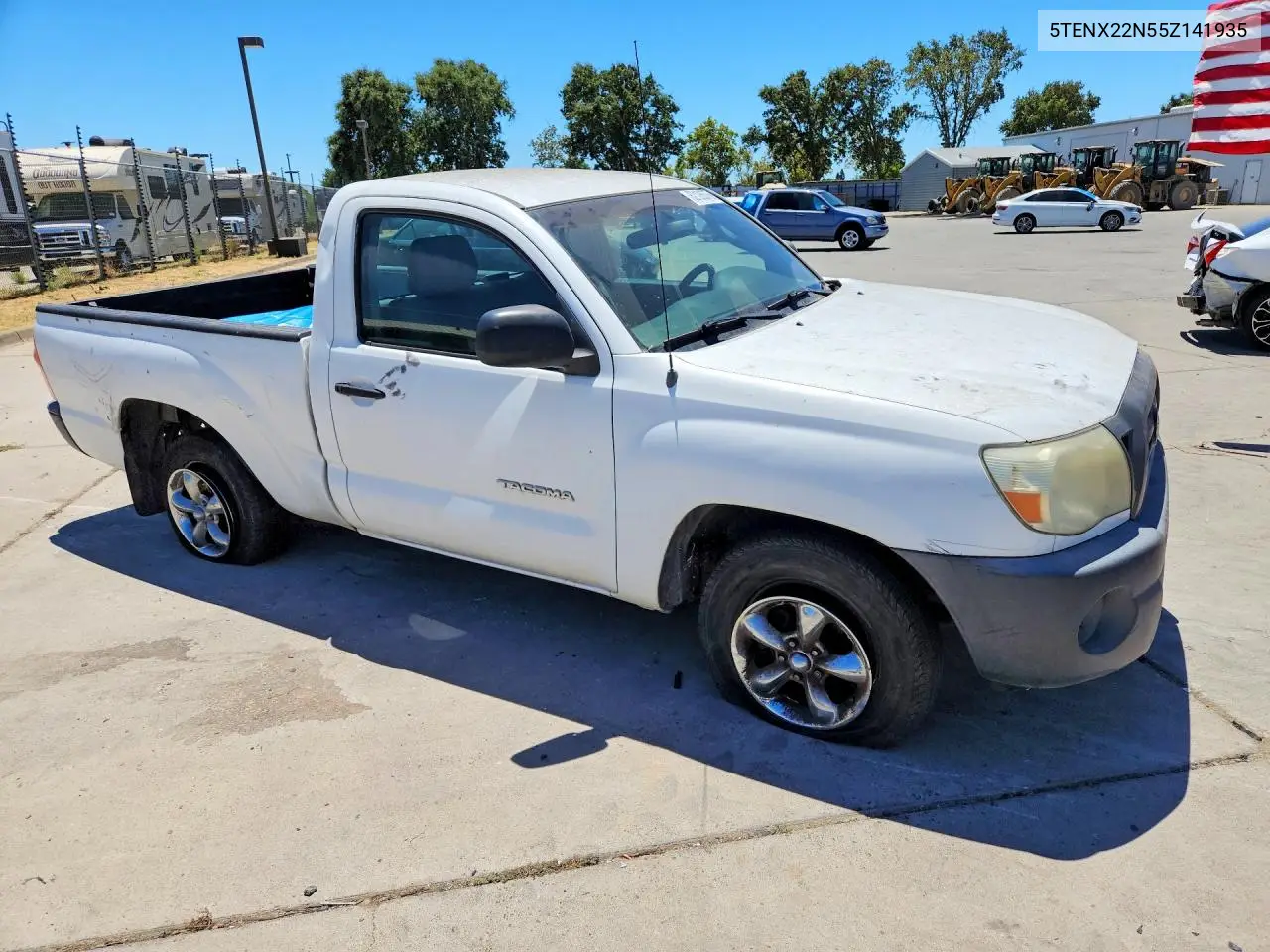 2005 Toyota Tacoma Base VIN: 5TENX22N55Z141935 Lot: 62126576