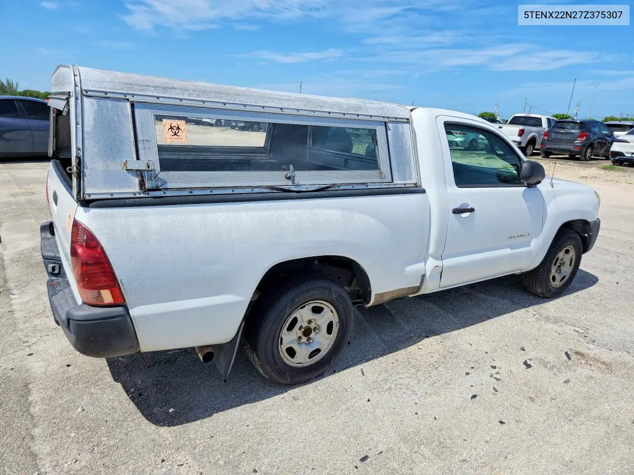 2007 Toyota Tacoma Base VIN: 5TENX22N27Z375307 Lot: 56993556