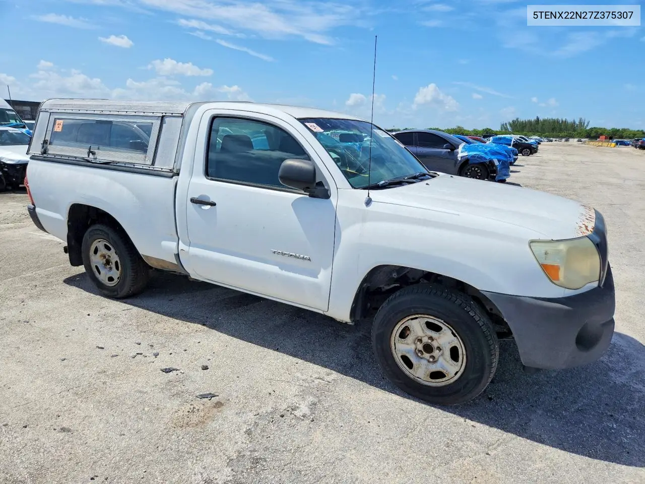 2007 Toyota Tacoma Base VIN: 5TENX22N27Z375307 Lot: 56993556