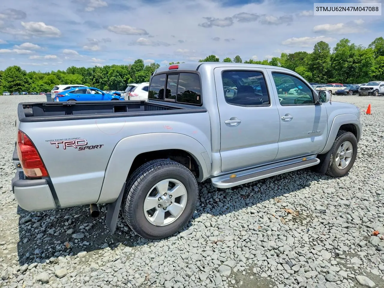 2007 Toyota Tacoma Double Cab Prerunner VIN: 3TMJU62N47M047088 Lot: 58482166