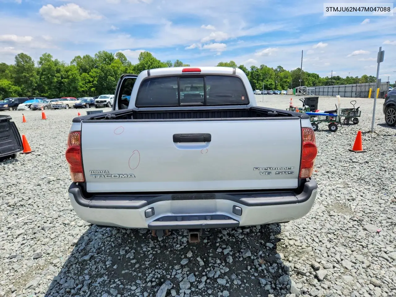 2007 Toyota Tacoma Double Cab Prerunner VIN: 3TMJU62N47M047088 Lot: 58482166