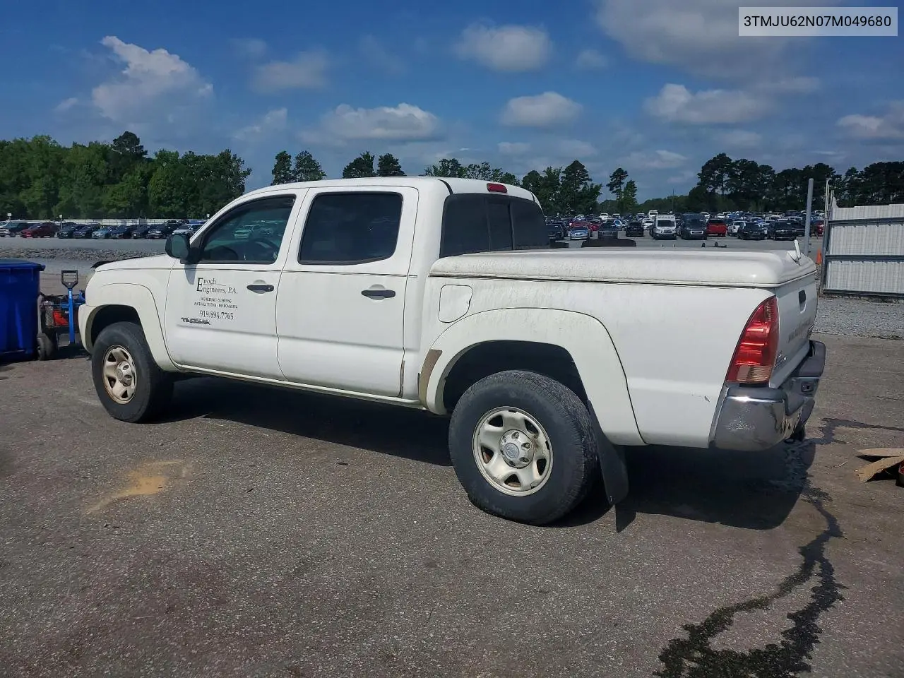 2007 Toyota Tacoma Double Cab Prerunner VIN: 3TMJU62N07M049680 Lot: 61692586