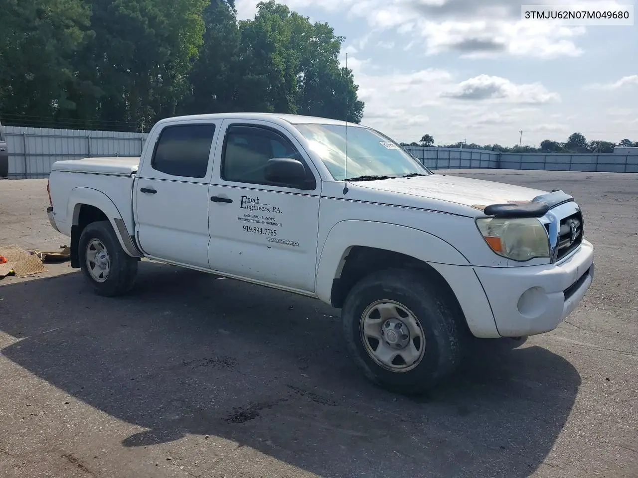 2007 Toyota Tacoma Double Cab Prerunner VIN: 3TMJU62N07M049680 Lot: 61692586
