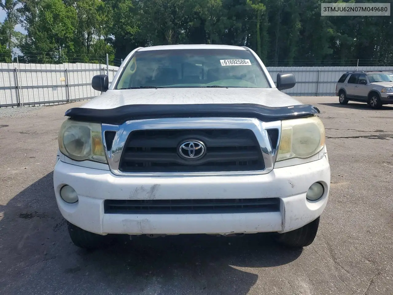 2007 Toyota Tacoma Double Cab Prerunner VIN: 3TMJU62N07M049680 Lot: 61692586
