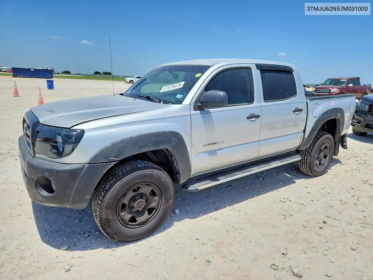 2007 Toyota Tacoma Double Cab Prerunner VIN: 3TMJU62N57M031000 Lot: 61976476
