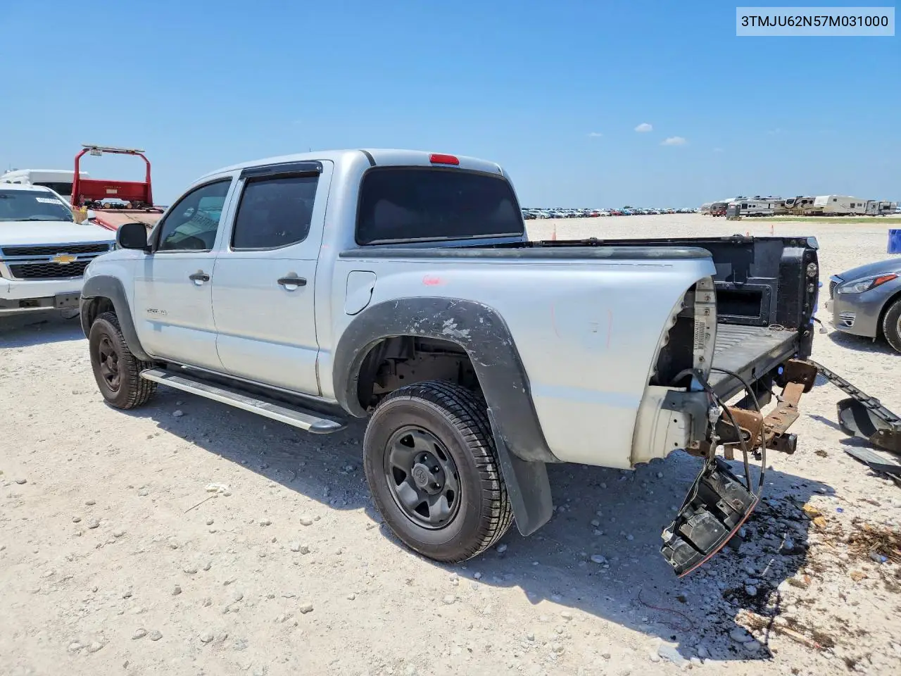2007 Toyota Tacoma Double Cab Prerunner VIN: 3TMJU62N57M031000 Lot: 61976476