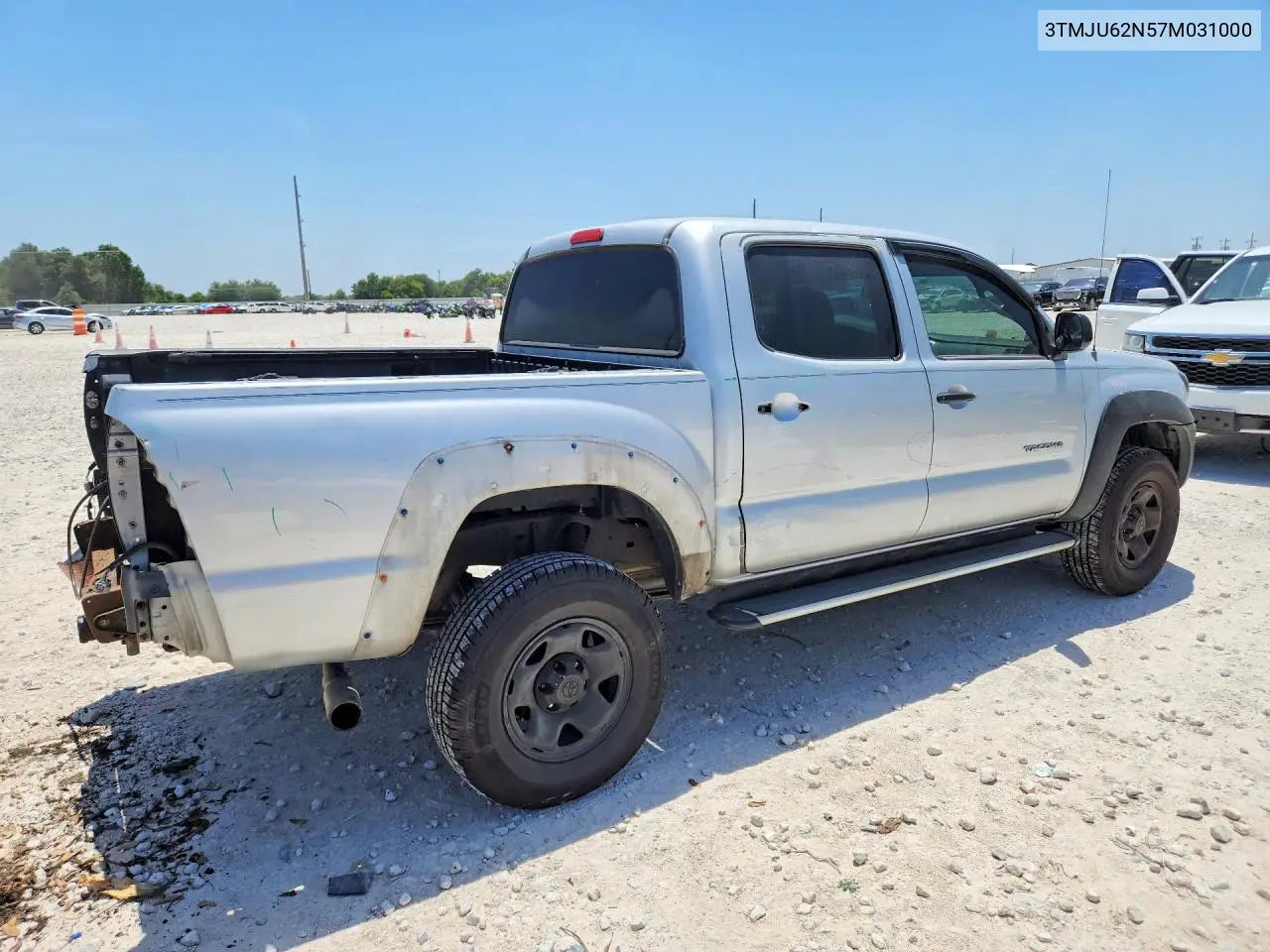 2007 Toyota Tacoma Double Cab Prerunner VIN: 3TMJU62N57M031000 Lot: 61976476