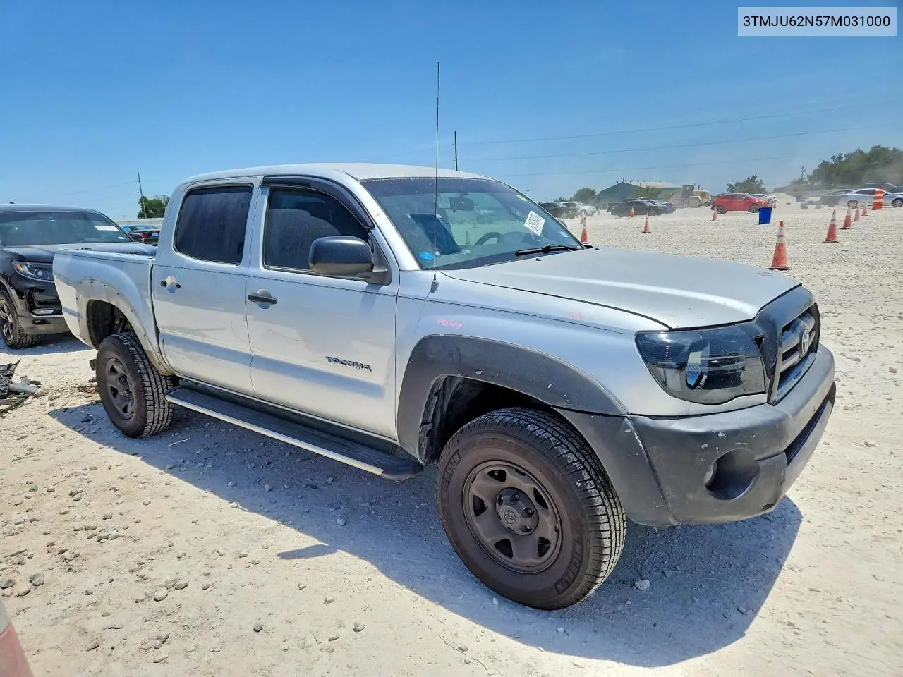 2007 Toyota Tacoma Double Cab Prerunner VIN: 3TMJU62N57M031000 Lot: 61976476