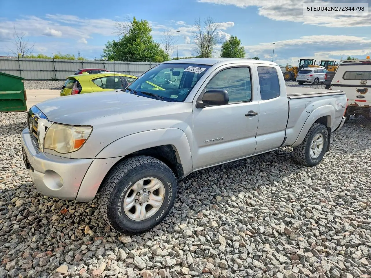 2007 Toyota Tacoma V6 VIN: 5TEUU42N27Z344798 Lot: 61997296