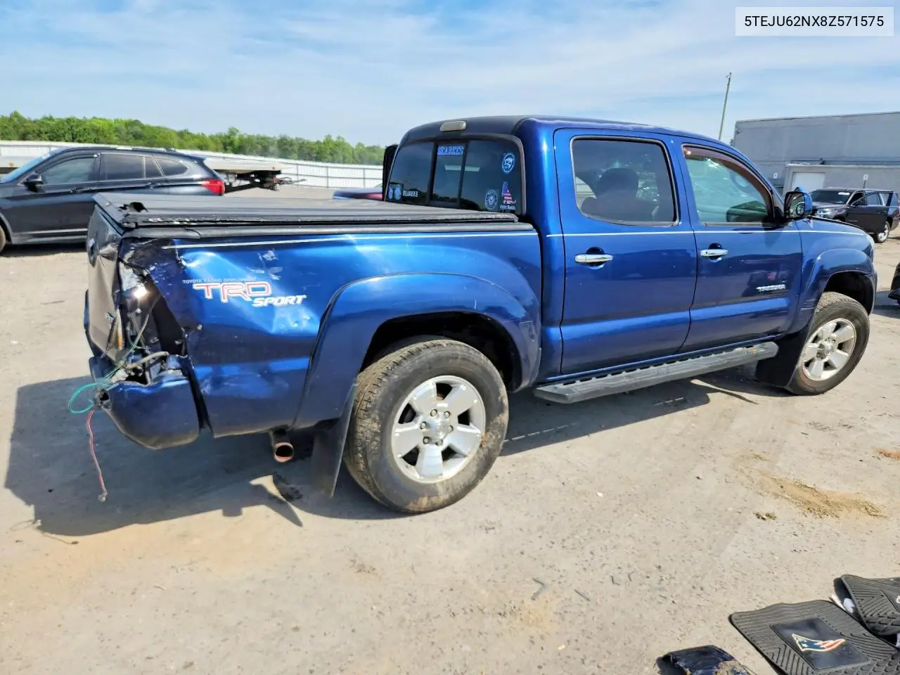 2008 Toyota Tacoma Double Cab Prerunner VIN: 5TEJU62NX8Z571575 Lot: 56426026