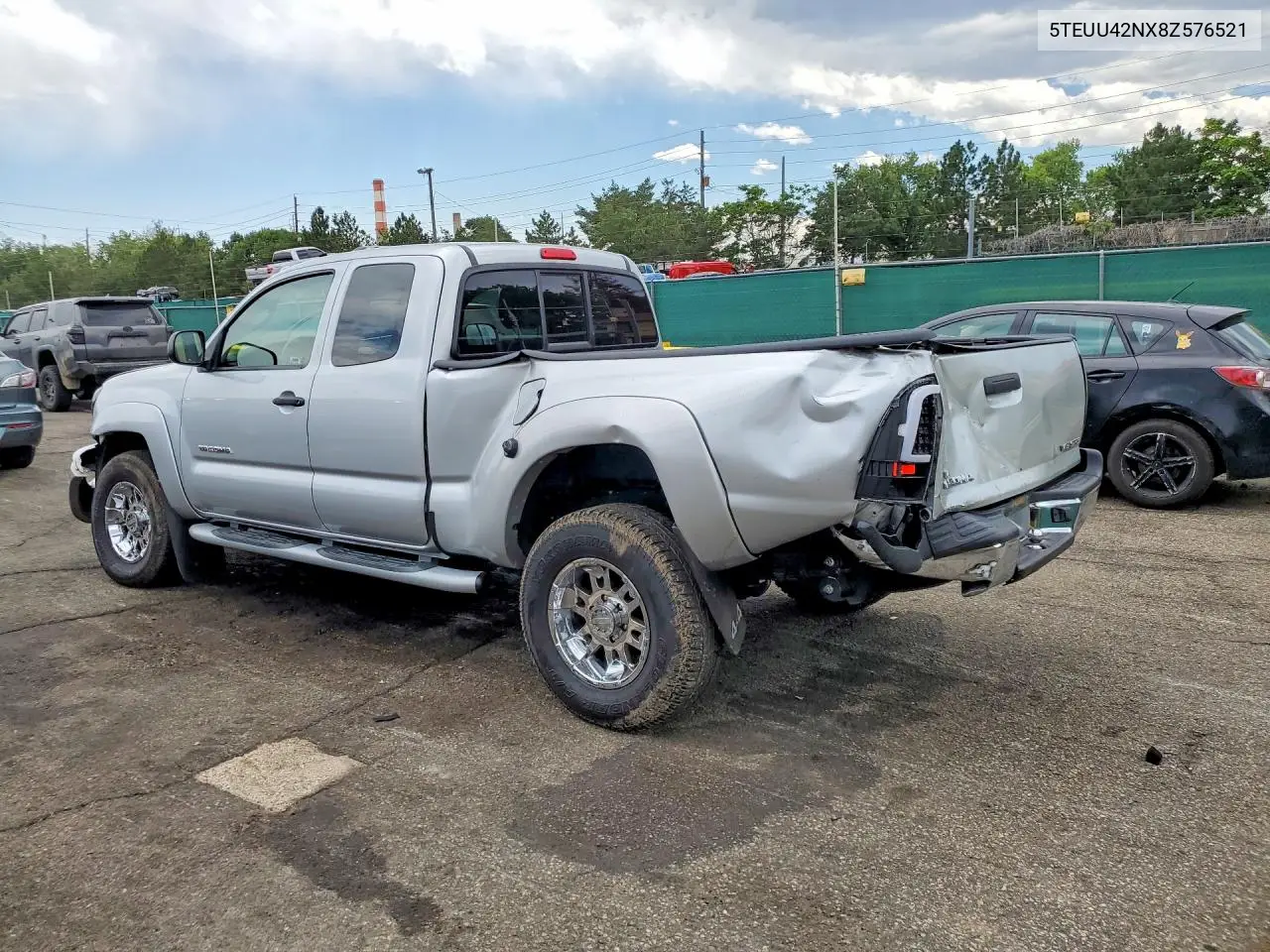2008 Toyota Tacoma Access Cab VIN: 5TEUU42NX8Z576521 Lot: 59369896