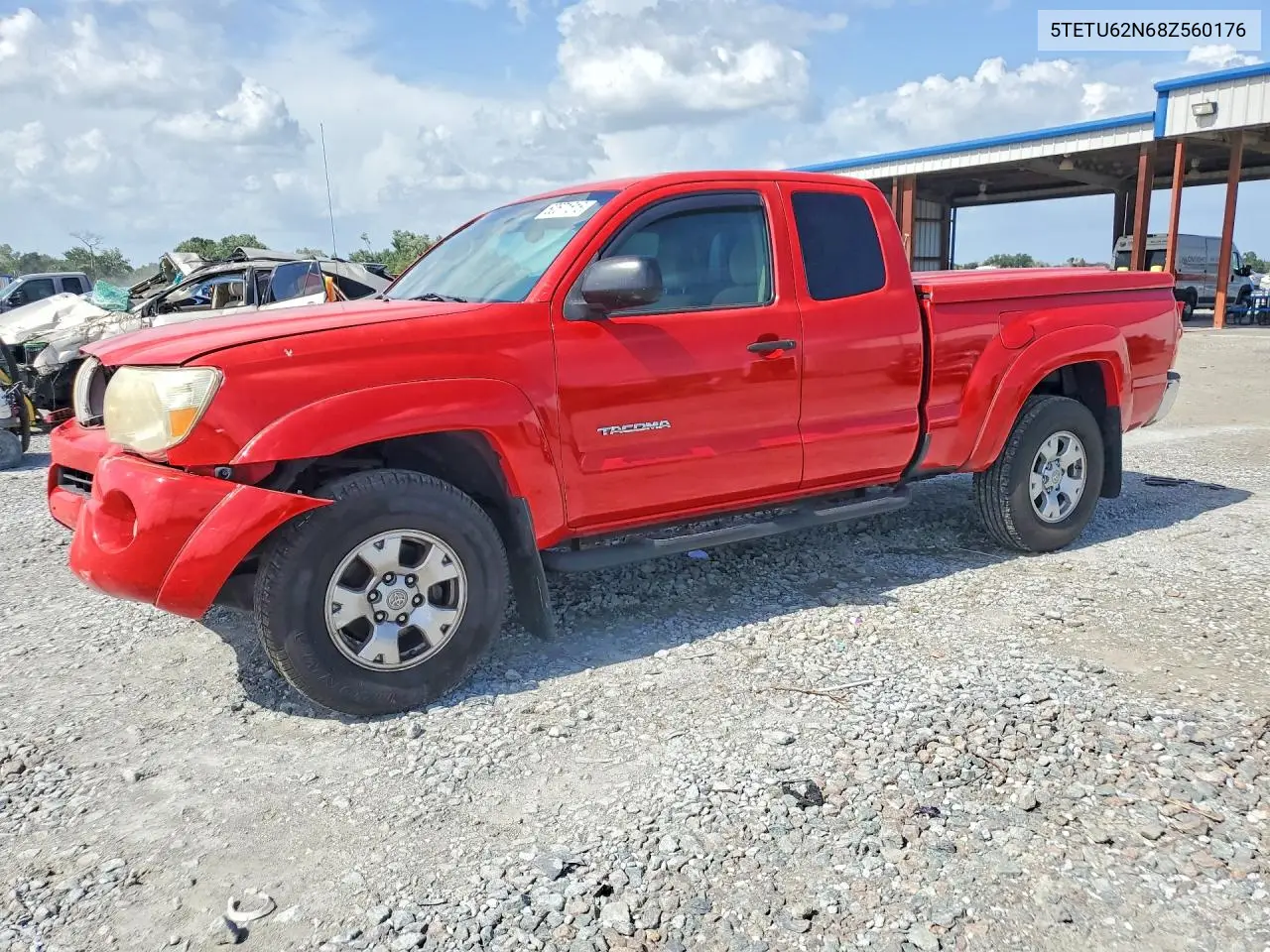 2008 Toyota Tacoma Prerunner Access Cab VIN: 5TETU62N68Z560176 Lot: 60571616