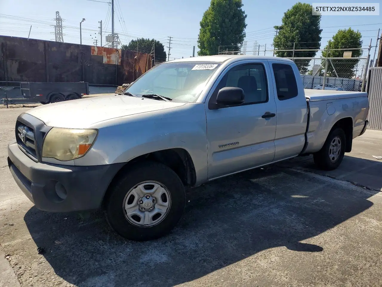 2008 Toyota Tacoma Base VIN: 5TETX22NX8Z534485 Lot: 61019306