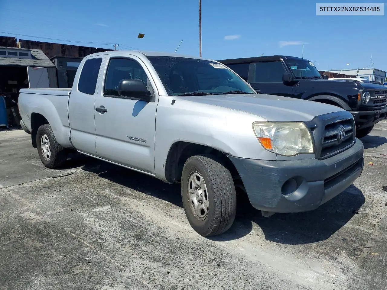 2008 Toyota Tacoma Base VIN: 5TETX22NX8Z534485 Lot: 61019306