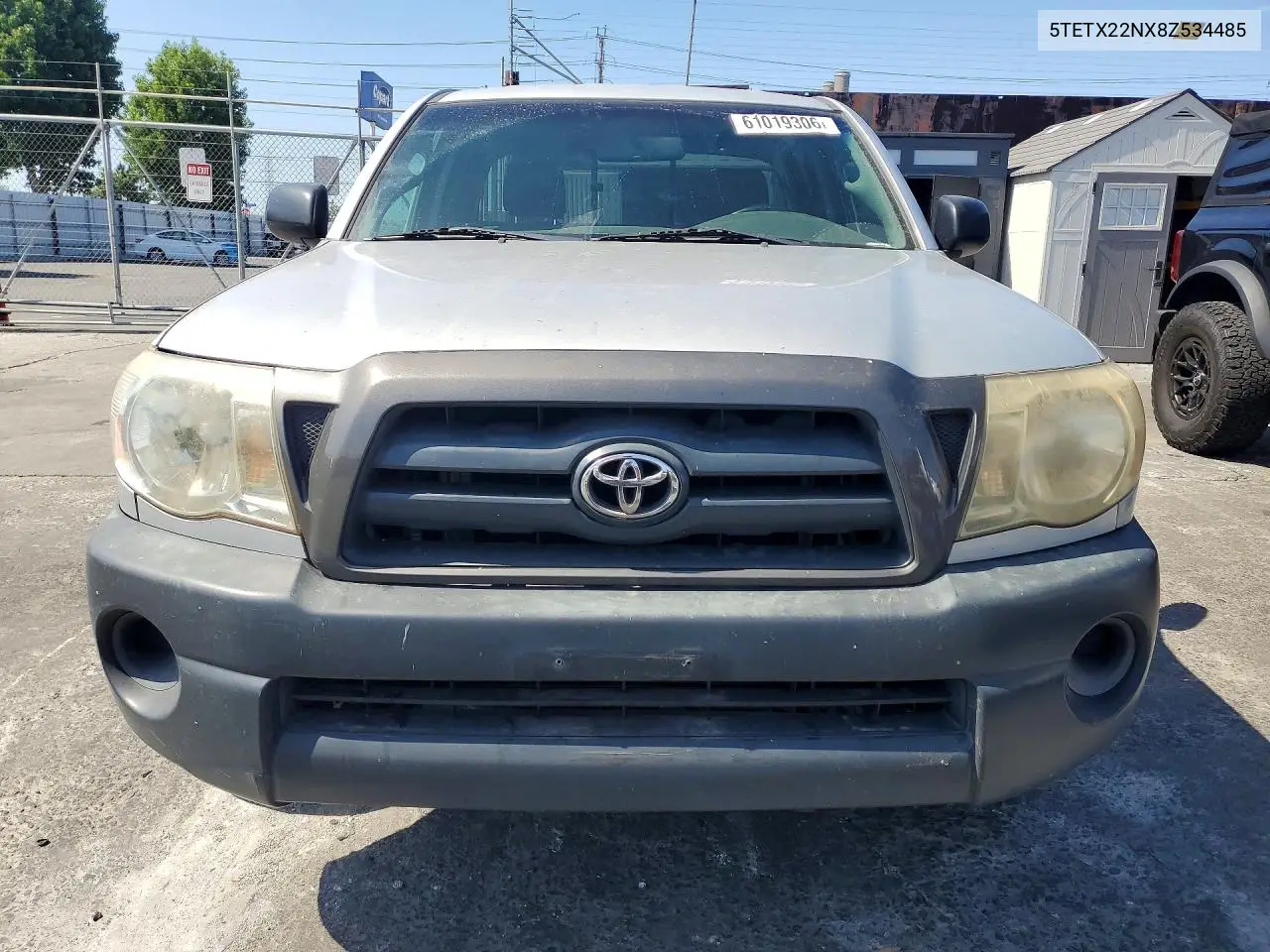 2008 Toyota Tacoma Base VIN: 5TETX22NX8Z534485 Lot: 61019306