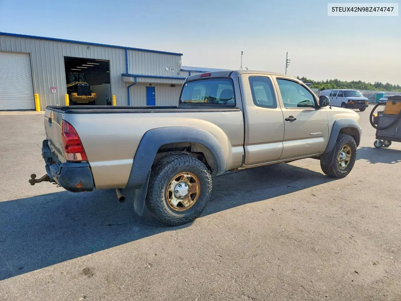 2008 Toyota Tacoma Access Cab VIN: 5TEUX42N98Z474747 Lot: 61256966