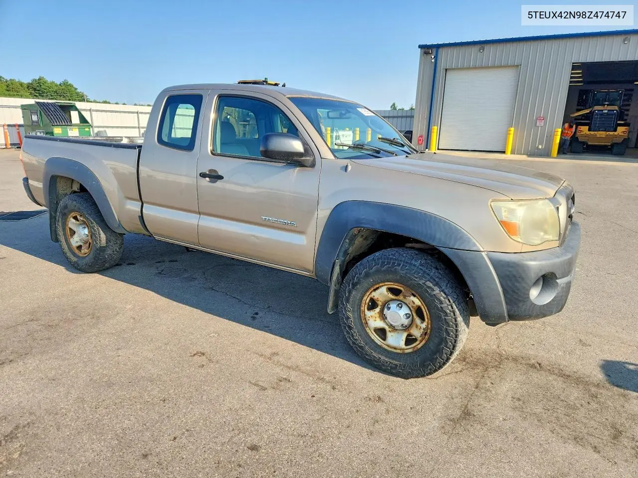 2008 Toyota Tacoma Access Cab VIN: 5TEUX42N98Z474747 Lot: 61256966