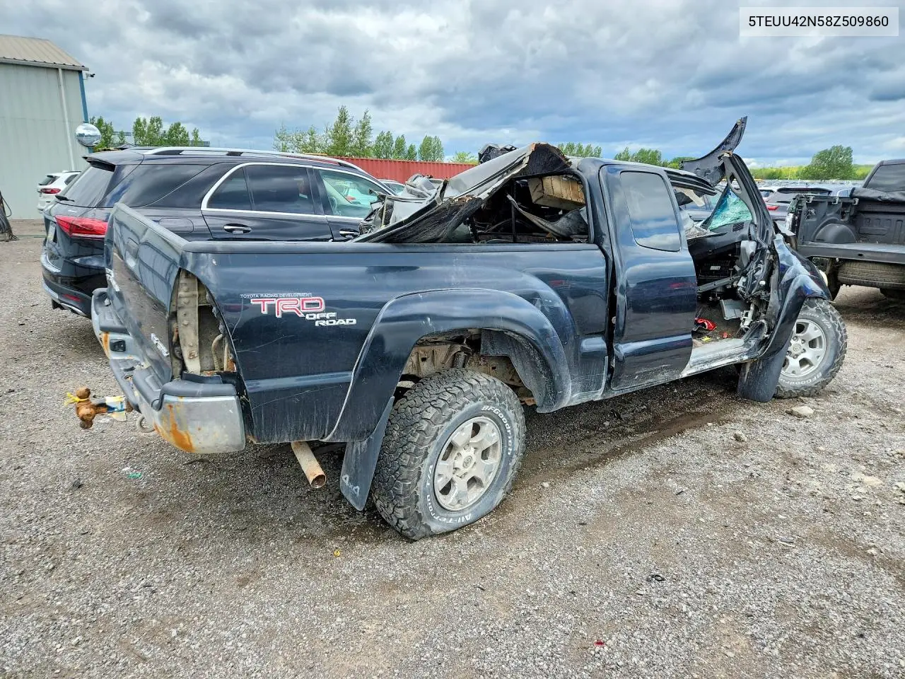 2008 Toyota Tacoma Access Cab VIN: 5TEUU42N58Z509860 Lot: 61397606
