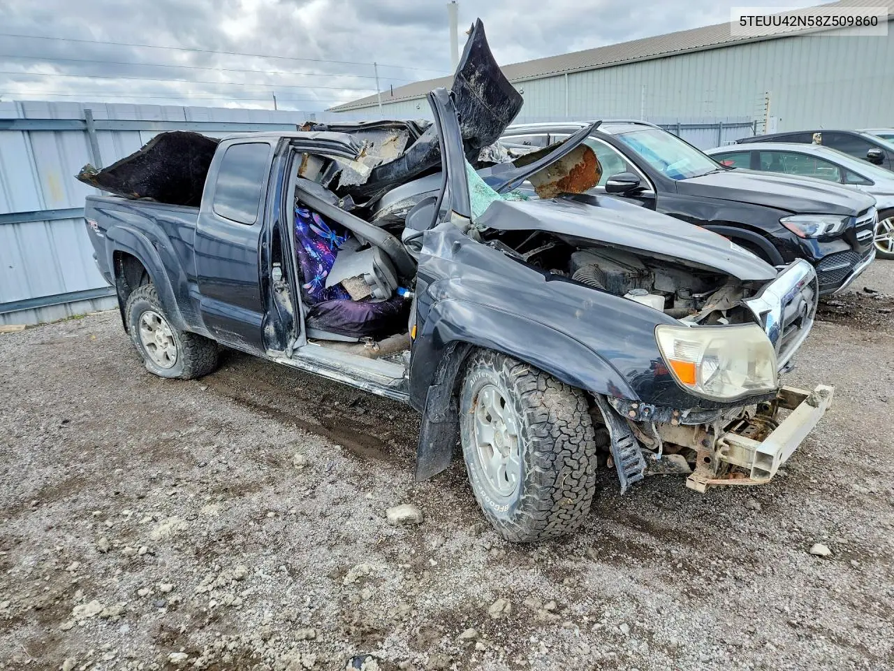 2008 Toyota Tacoma Access Cab VIN: 5TEUU42N58Z509860 Lot: 61397606