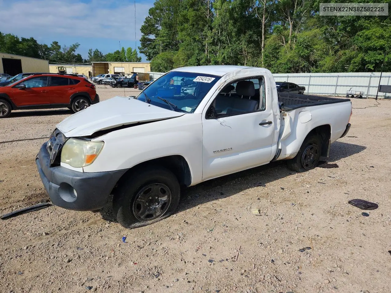2008 Toyota Tacoma Base VIN: 5TENX22N38Z582225 Lot: 61542416