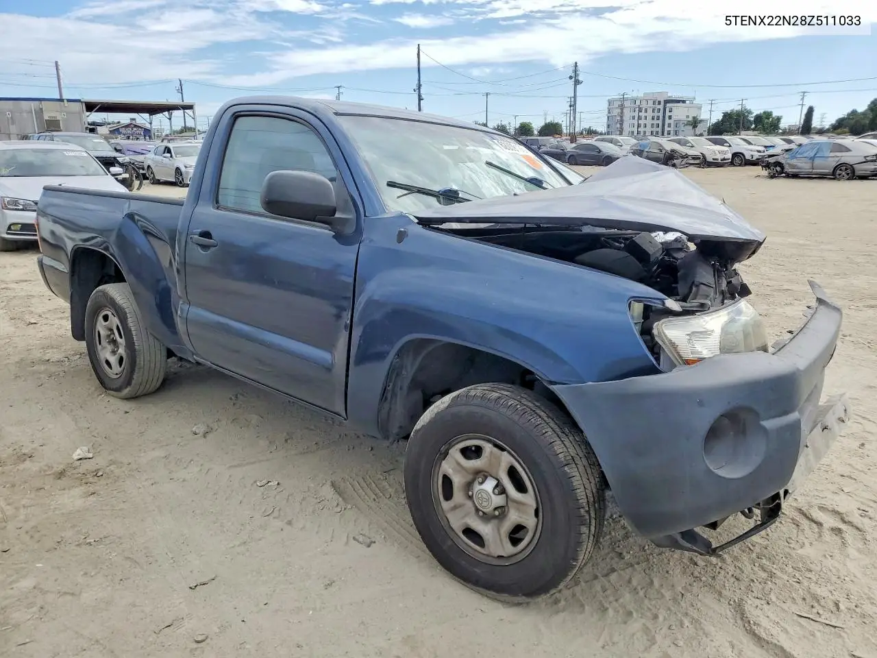 2008 Toyota Tacoma Base VIN: 5TENX22N28Z511033 Lot: 62009136