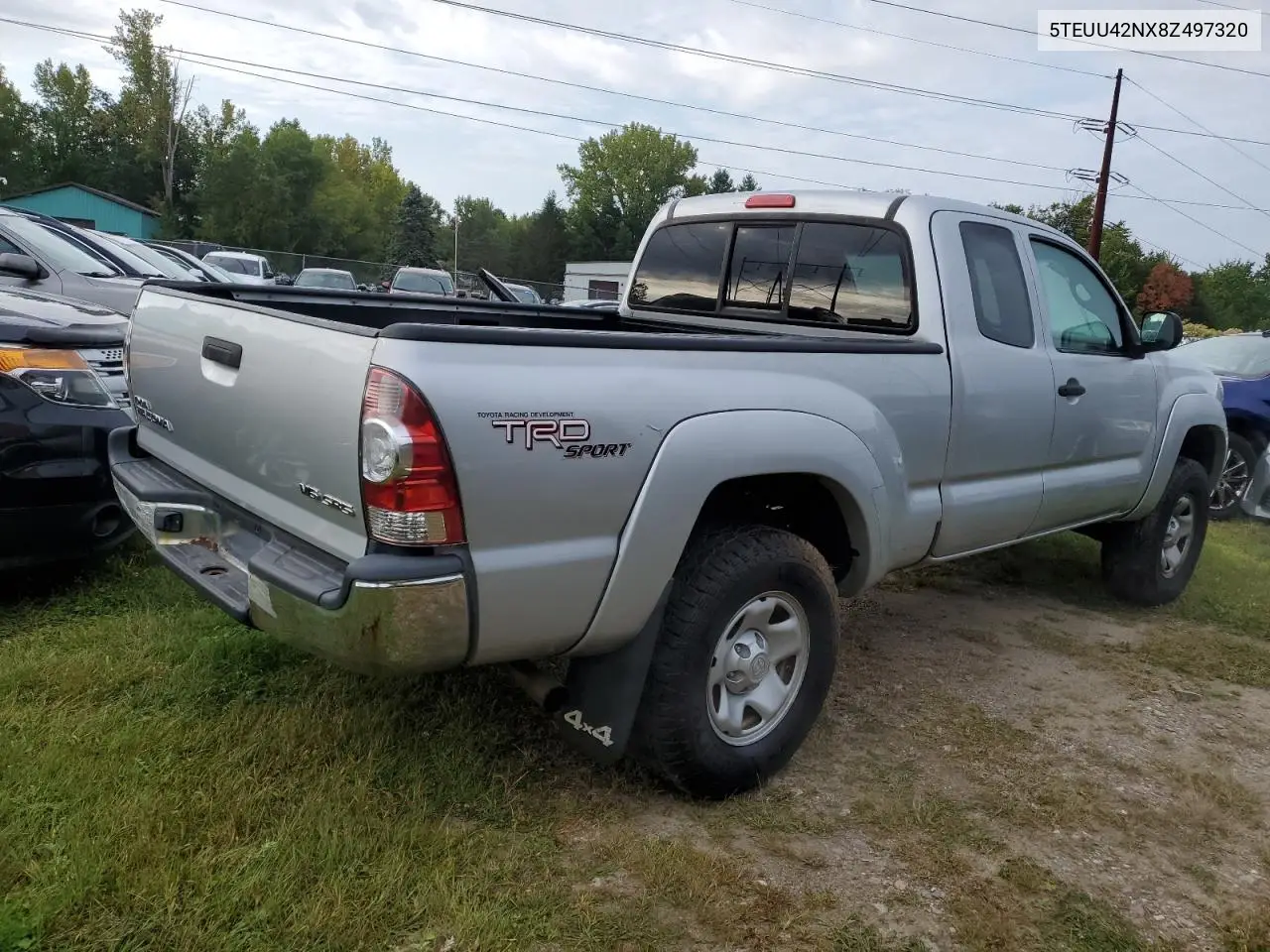 5TEUU42NX8Z497320 2008 Toyota Tacoma Access Cab