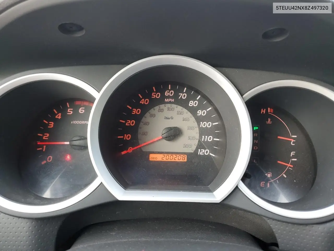 5TEUU42NX8Z497320 2008 Toyota Tacoma Access Cab