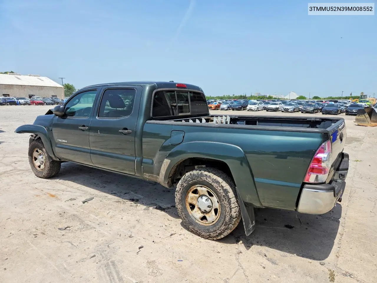 2009 Toyota Tacoma Double Cab Long Bed VIN: 3TMMU52N39M008552 Lot: 58737326
