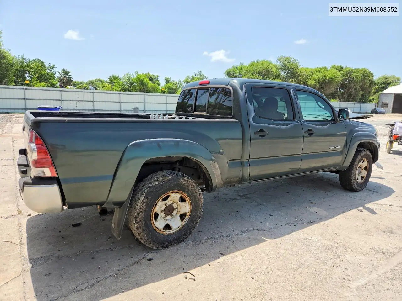 2009 Toyota Tacoma Double Cab Long Bed VIN: 3TMMU52N39M008552 Lot: 58737326