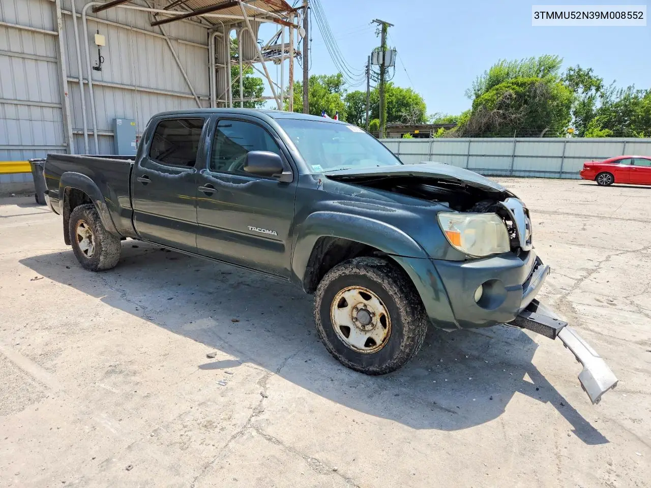 2009 Toyota Tacoma Double Cab Long Bed VIN: 3TMMU52N39M008552 Lot: 58737326