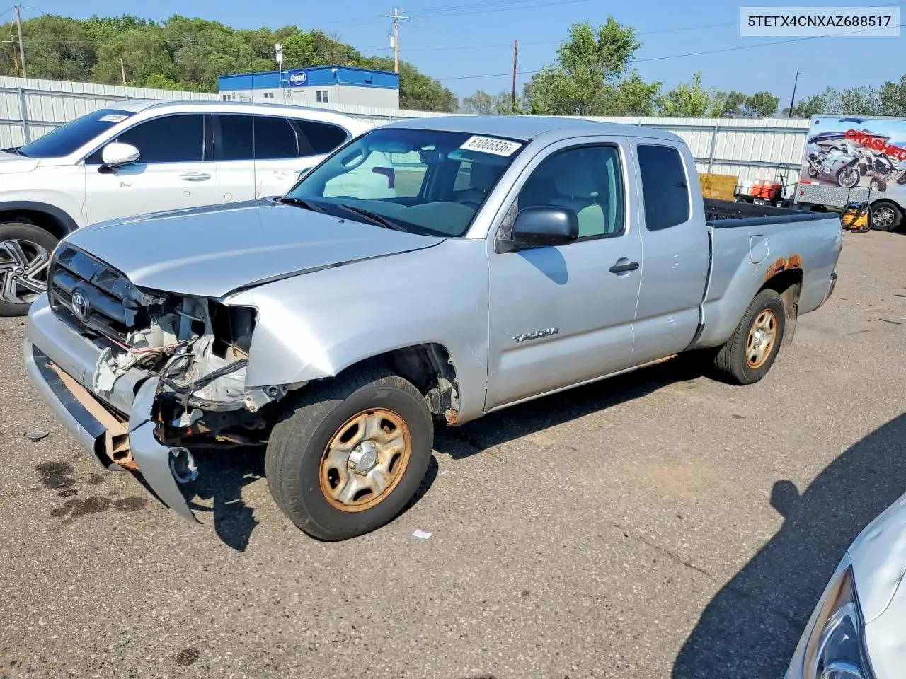 2010 Toyota Tacoma Access Cab VIN: 5TETX4CNXAZ688517 Lot: 61066836