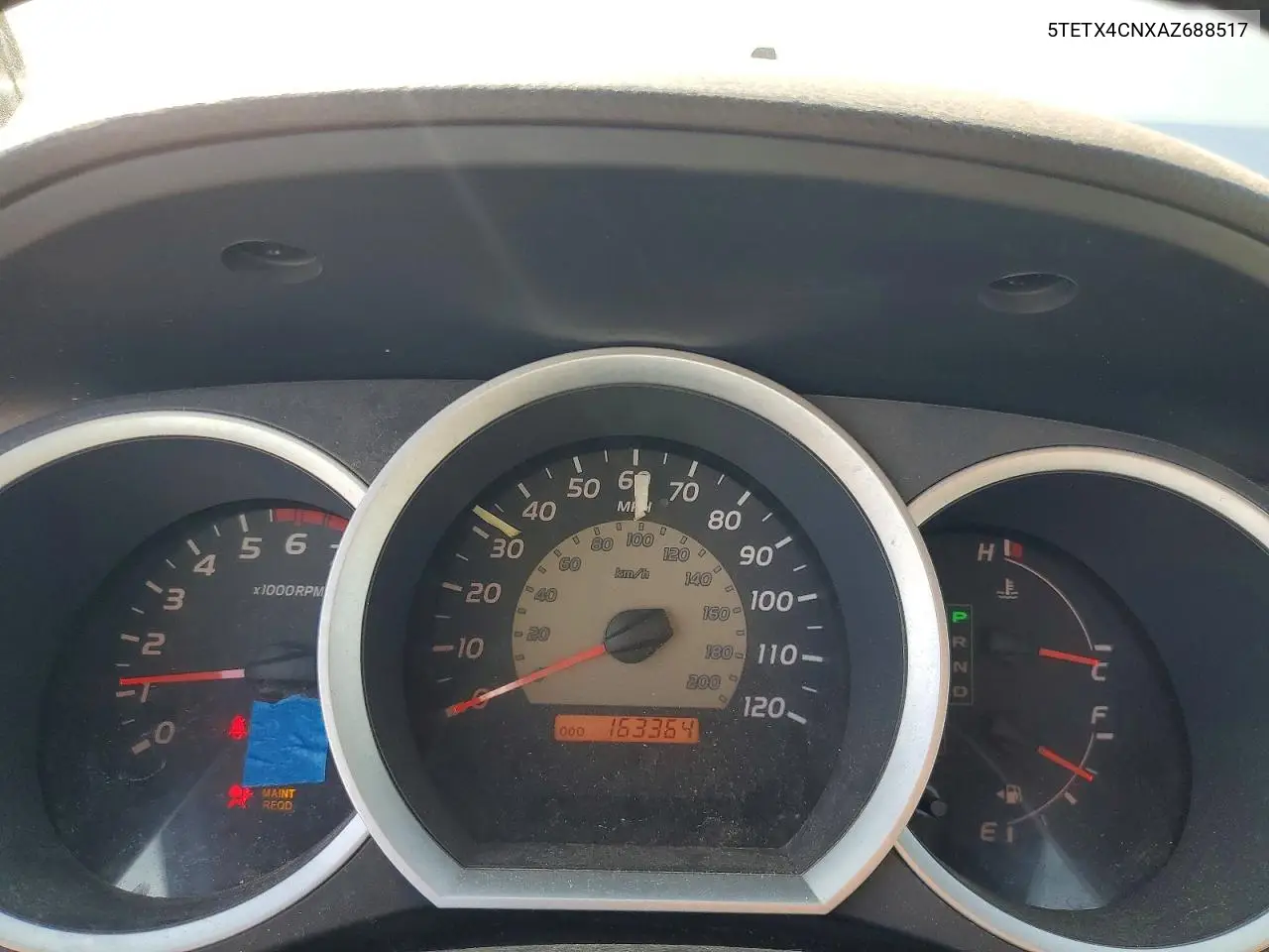 2010 Toyota Tacoma Access Cab VIN: 5TETX4CNXAZ688517 Lot: 61066836