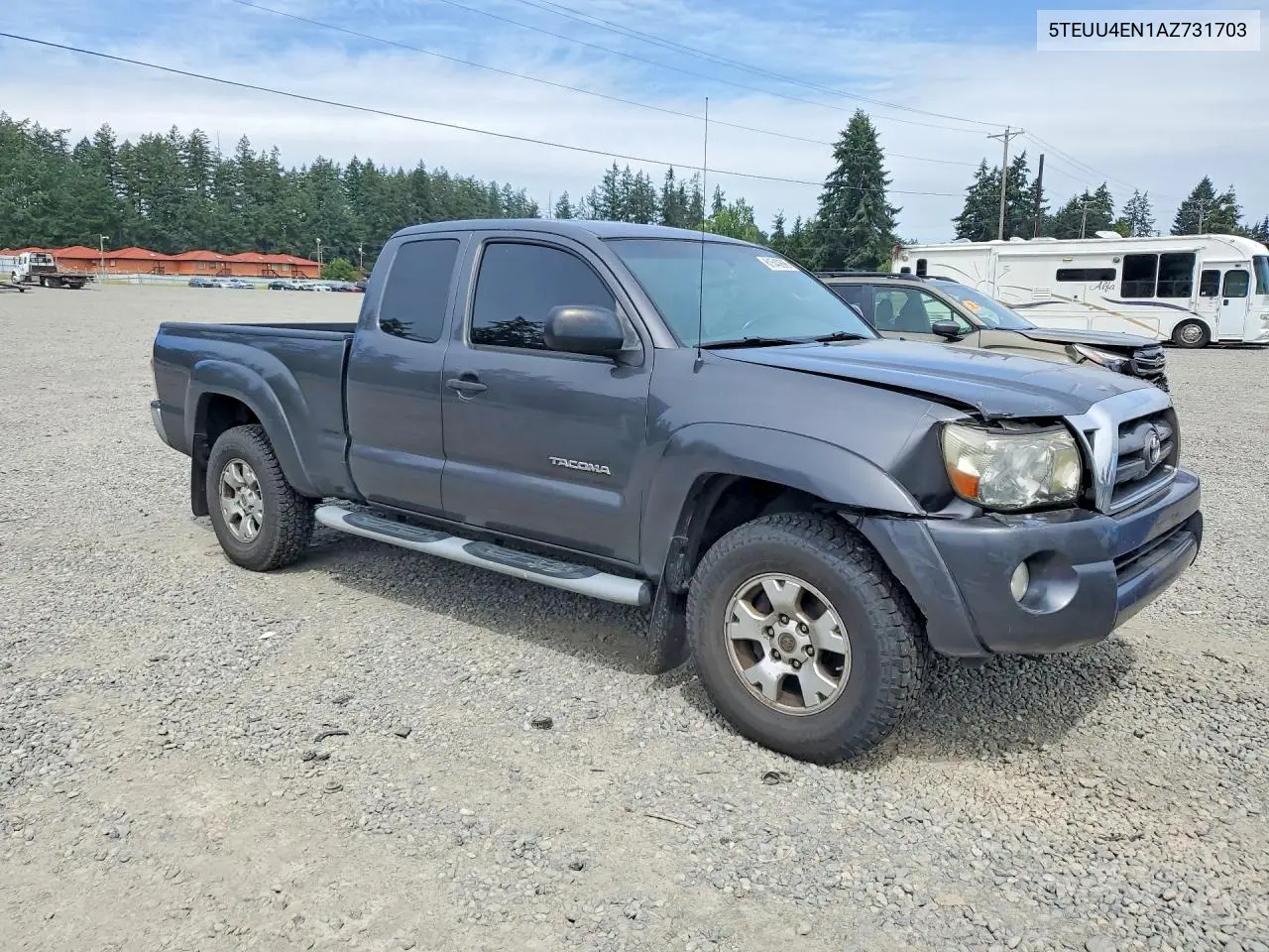 2010 Toyota Tacoma Access Cab VIN: 5TEUU4EN1AZ731703 Lot: 61540896