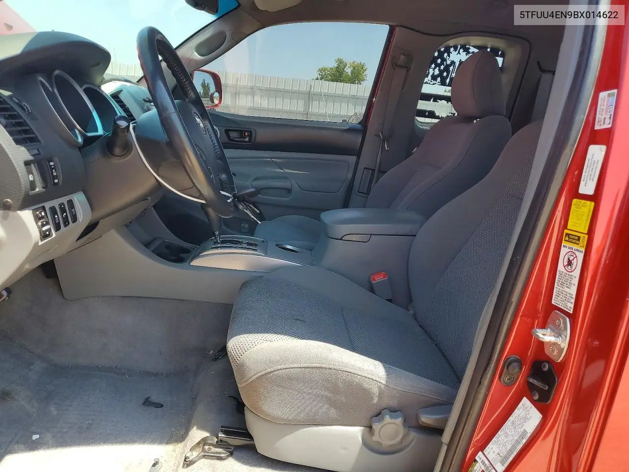 2011 Toyota Tacoma Access Cab VIN: 5TFUU4EN9BX014622 Lot: 61985736