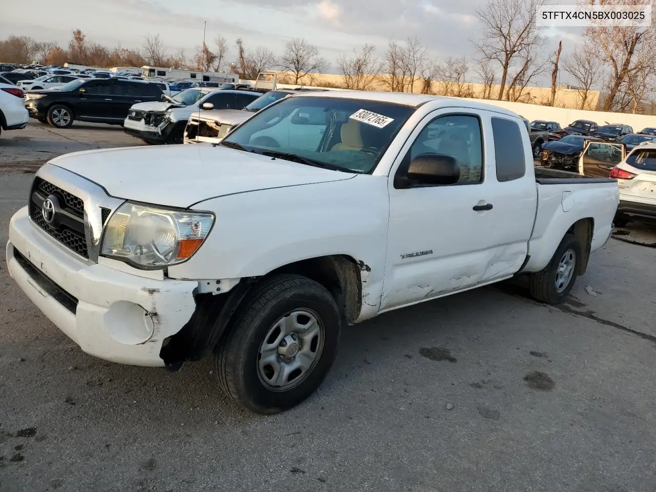 5TFTX4CN5BX003025 2011 Toyota Tacoma Access Cab