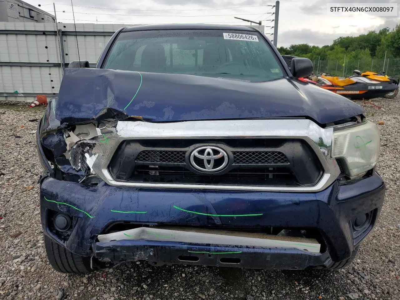2012 Toyota Tacoma Prerunner Access Cab VIN: 5TFTX4GN6CX008097 Lot: 58806426