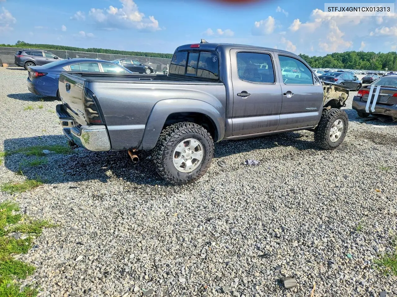 2012 Toyota Tacoma Double Cab VIN: 5TFJX4GN1CX013313 Lot: 60757426